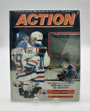 Action Edmonton Oilers Official Program January 23 1987 VS. Rangers